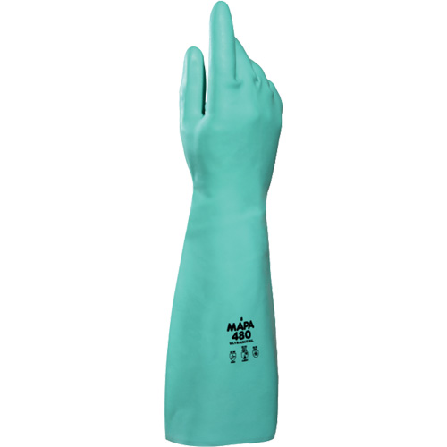 Gants &agrave; prise &agrave; motif en Z Ultranil 480, Taille Petit/7, 18" lo, Nitrile, 22 mils Les Distributions ICE