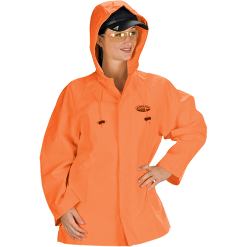 V&ecirc;tements imperm&eacute;ables Hurricane ignifuges et r&eacute;sistants &agrave; l'huile, veste, 4T-Grand, Orange haute visibilit&eacute; Les Distributions ICE