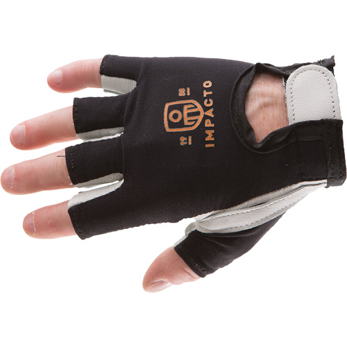 Anti-Impact Right-Hand Glove, X-Small, Goatskin/Split Leather Palm, Hook & Loop Cuff Les Distributions ICE