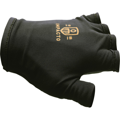 Gants antichocs sans doigts, main droite, T-petit, Paume en Cuir refendu, Poignet &agrave; enfiler Les Distributions ICE