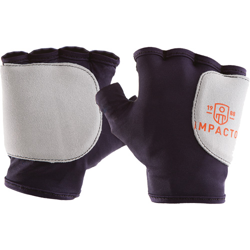 Palm/Side Fingerless Protection Gloves - Left, X-Small, Suede Palm, Slip-On Cuff Les Distributions ICE