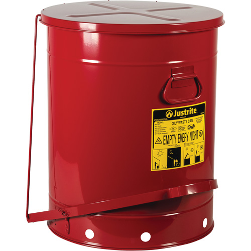 Oily Waste Cans, FM Approved/UL Listed, 21 US gal., Red Les Distributions ICE