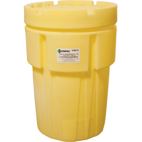 Poly-Overpack&reg; 110 Salvage Drum, 103 US gal., Stationary Les Distributions ICE