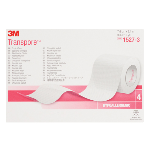 Ruban chirurgical Transpore de 3M, Classe 1, 30' lo x 3" la Les Distributions ICE