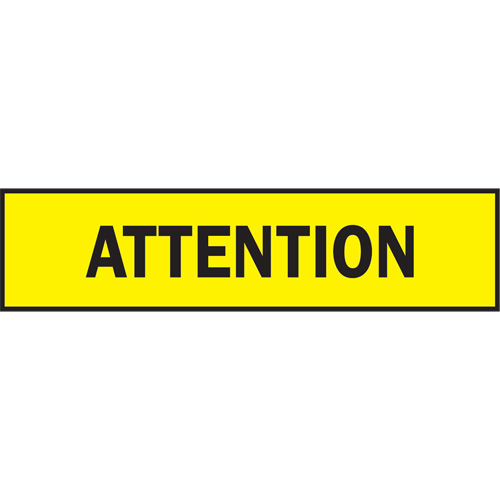 Barricade Tape, Bilingual, 3" W x 200' L, 3 mils, Black on Yellow Les Distributions ICE