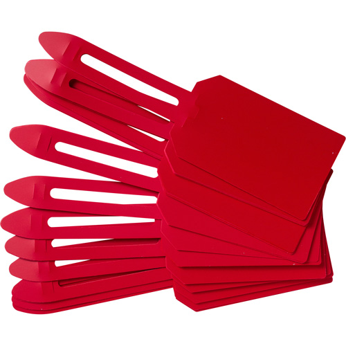 &eacute;tiquettes de cadenassage vierges en plastique, Plastique, 3-1/4" la x 5-4/5" h, Vierge Les Distributions ICE
