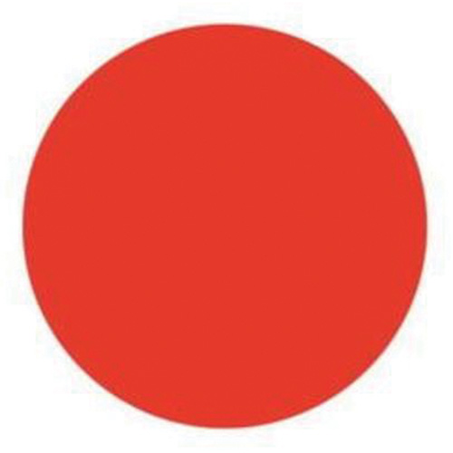 &eacute;tiquettes rondes inscriptibles, Cercle, 1,5" lo x 1,5" la, Rouge Les Distributions ICE