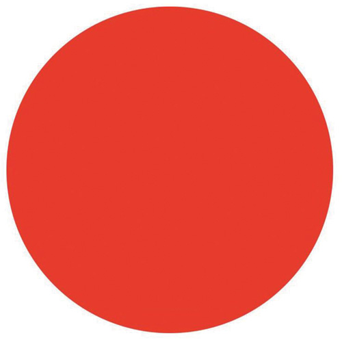 &eacute;tiquettes rondes inscriptibles, Cercle, 3" lo x 3" la, Rouge Les Distributions ICE