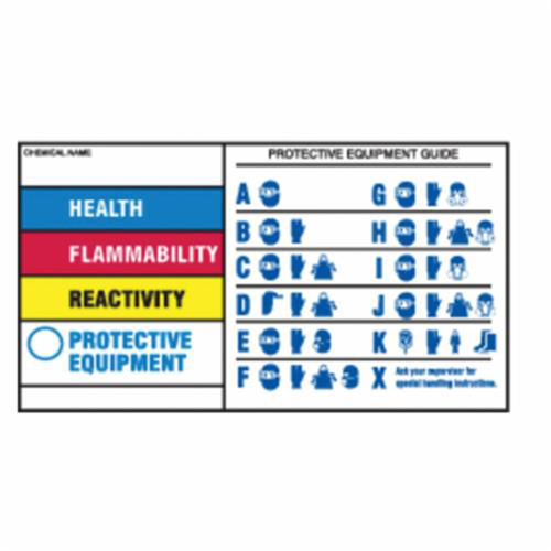&eacute;tiquettes de protection pour &eacute;quipement, Polyester, Feuille, 7" lo x 4" la Les Distributions ICE