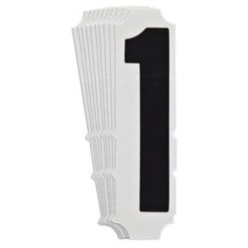 &eacute;tiquettes de lettres et chiffres gothiques individuels Quick-Align, 1, 4" h, Noir Les Distributions ICE
