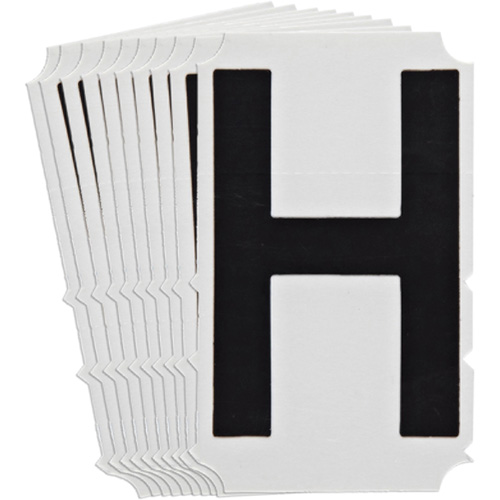 &eacute;tiquettes de lettres et chiffres gothiques individuels Quick-Align, H, 4" h, Noir Les Distributions ICE
