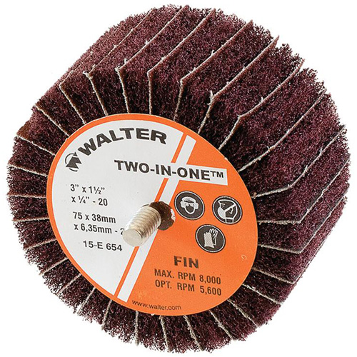 Meule &agrave; lamelles abrasives Two-In-One Les Distributions ICE