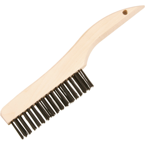 Shoe Handle Scratch Brushes, Steel, 4 x 16 Wire Rows, 10" Long Les Distributions ICE