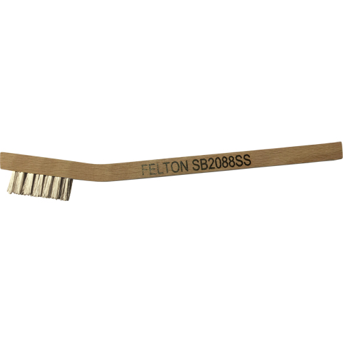 Small Cleaning Scratch Brushes, Stainless Steel, 3 x 7 Wire Rows, 7-3/4" Long Les Distributions ICE