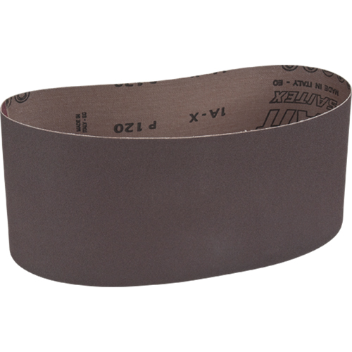 Courroie abrasive pour ponceuse portative, 4" la x 24" lo, Oxyde d'aluminium, Grain 120 Les Distributions ICE