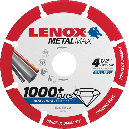 Lames de scie circulaire Metalmax, 4-1/2", Pour M&eacute;tal/Non ferreux Les Distributions ICE