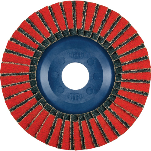 Twin Flap Disc, 5" x 7/8", Type 27, 40 Grit, Ceramic/Zirconia Alumina Les Distributions ICE