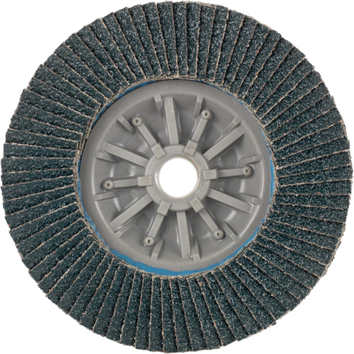 Long Life C-Trim Flap Disc, 4-1/2" x 5/8"-11, Type 27, 40 Grit, Zirconia Alumina Les Distributions ICE