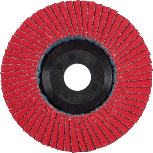 Flap Disc, 4-1/2" x 5/8"-11, Type 27, 40 Grit, Ceramic Les Distributions ICE