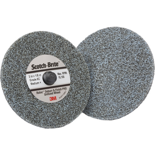 Meule homog&egrave;ne d&eacute;bavurage et de finition PRO TR Roloc, 2" x 1/4", Grain de Moyen, C&eacute;ramique Les Distributions ICE