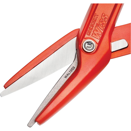 13" Serrated Aluminum Tinner Snip with Dipped Handle, 3" Cut Length, Straight Cut Les Distributions ICE
