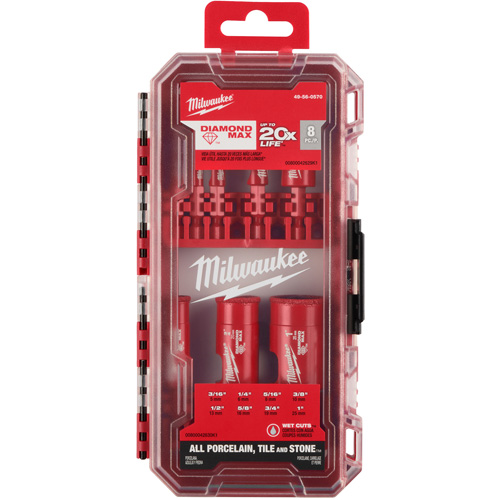 Diamond Max Hole Saw Bit Set, 8 Pieces Les Distributions ICE