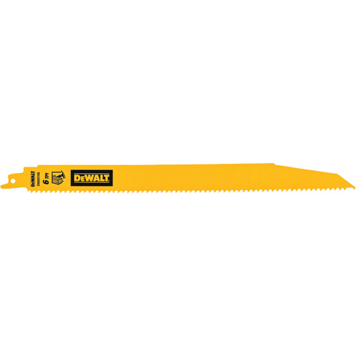 Lame de scie alternative pour d&eacute;molitions, Bim&eacute;tal, 6 Dents par pouce, 12" lo Les Distributions ICE