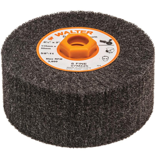 Tambour de conditionnement de surface Blendex, 4-1/2" dia. x 2" la, 5/8"-11 Arbre, Grain Super fin Les Distributions ICE
