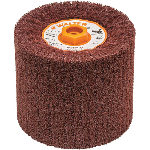 Blendex Surface Conditioning Drum, 4-1/2" Dia. x 4" W, 5/8"-11 Arbor, Medium Grit Les Distributions ICE