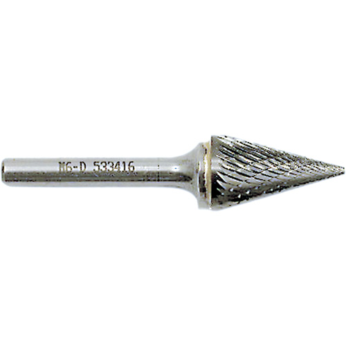 Fraise conique pointue, 1/2" dia., 1/4" Tige, 7/8" Prof. de la coupe Les Distributions ICE