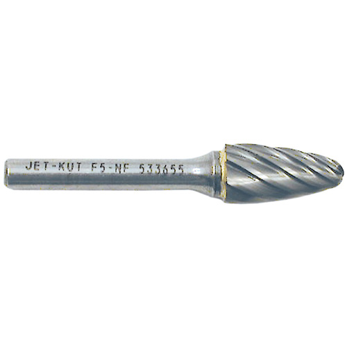 Fraise &agrave; bout rond F5-NF 1/4" pour aluminium/mat&eacute;riaux non ferreux, 1/2" dia. Les Distributions ICE
