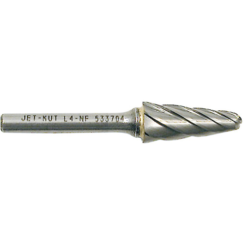 Fraise &agrave; bout conique L4-NF 1/4" pour aluminium/mat&eacute;riaux non ferreux, 1/2" dia. Les Distributions ICE