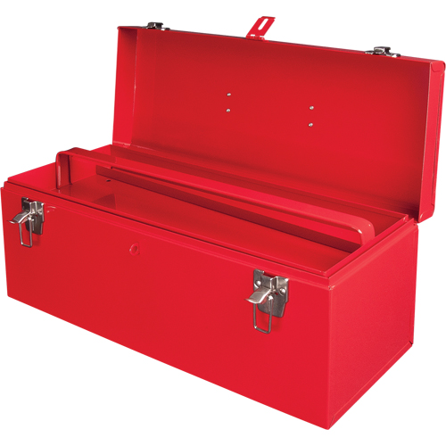 Coffre &agrave; outils portatif ATB100 avec plateau en m&eacute;tal pour outils, 8-3/4" P x 21" la x 9" h, Rouge Les Distributions ICE