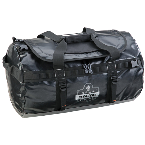 Water Resistant Duffel Bags, Vinyl, 1 Pockets, Black Les Distributions ICE