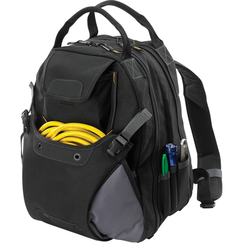 Sacs &agrave; dos pour outils &agrave; 44 pochettes, 16" lo x 13-1/4" la, Noir, Polyester Les Distributions ICE