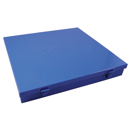 Slim Metal Box, 12" D x 11-1/2" W x 1-3/4" H, Blue Les Distributions ICE