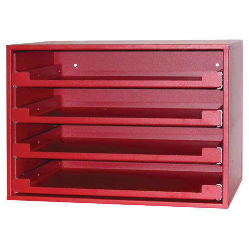 R&acirc;telier avec compartiments, 15" P x 21" la x 15" h, Rouge Les Distributions ICE