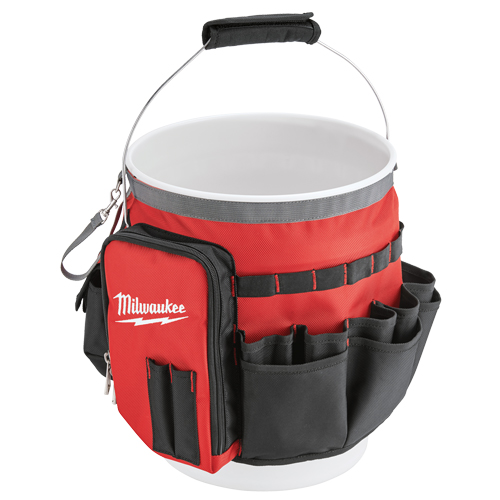 Sac organiseur pour seau, 10" lo x 10" la x 13-1/2" h, Nylon, Rouge Les Distributions ICE