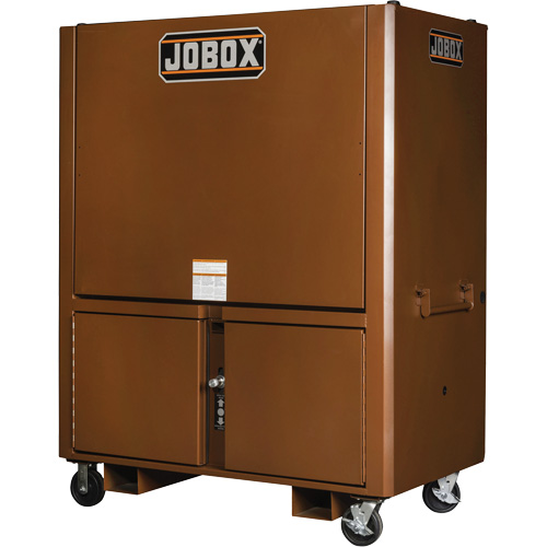 Field Office Jobsite Box, 33" W x 63" D x 80" H, Steel, Red Les Distributions ICE