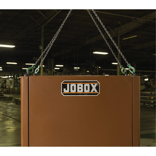 Field Office Jobsite Box, 33" W x 63" D x 80" H, Steel, Red Les Distributions ICE