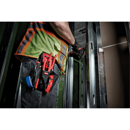 Compact Utility Pouch, Multiple Tool Holder, Nylon, 7 Pockets Les Distributions ICE