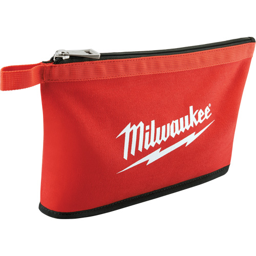 Coloured Zippered Pouches - Set of 3, Canvas, 3 Pockets, Black/Red Les Distributions ICE