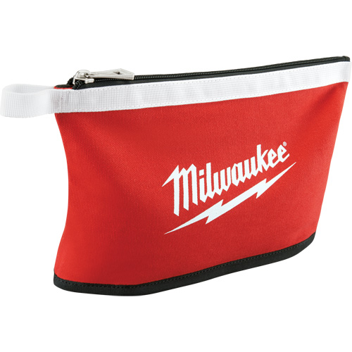 Coloured Zippered Pouches - Set of 3, Canvas, 3 Pockets, Black/Red Les Distributions ICE