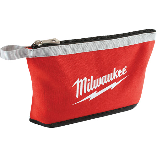 Coloured Zippered Pouches - Set of 3, Canvas, 3 Pockets, Black/Red Les Distributions ICE