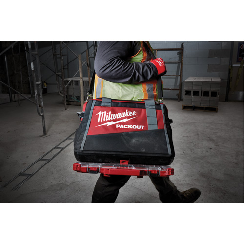 Packout Tool Bag, Ballistic Nylon, 2 Pockets, Black/Red Les Distributions ICE