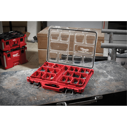 Organisateur profil&eacute; Packout, 19-3/4" x 16-2/5" x 2-1/2", Noir/Rouge Les Distributions ICE
