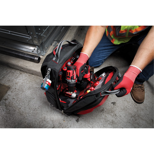 Packout Backpack, 15-3/4" L x 11-4/5" W, Black/Red, Ballistic Les Distributions ICE
