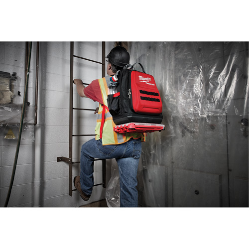 Packout Backpack, 15-3/4" L x 11-4/5" W, Black/Red, Ballistic Les Distributions ICE