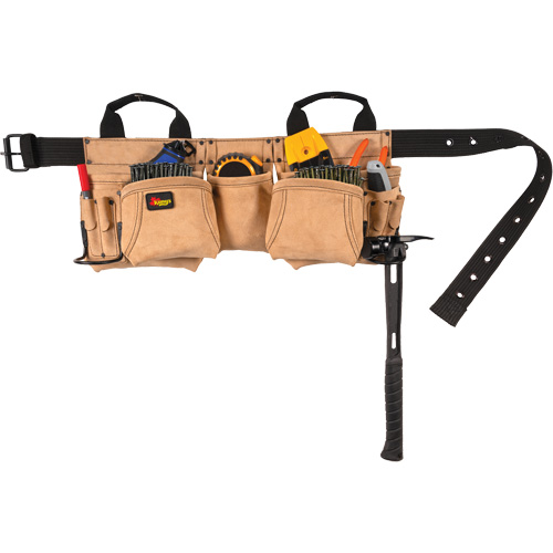 Carpenter's Tool Belt, Leather, Tan Les Distributions ICE