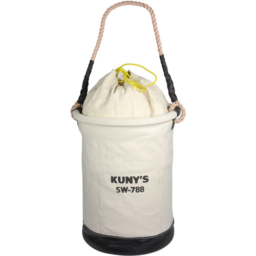 Parachute Top Tool Bucket, 11-1/2" L x 11-1/2" W x 16" H, Canvas, Beige Les Distributions ICE